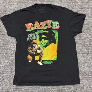 Eazy-E Express Yourself Rap T-Shirt Men's M Black Short Sleeve Crew Neck
